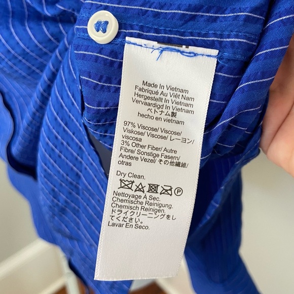 J.Crew Textured drapey button-up shirt BY680 size Small - Picture 6 of 11